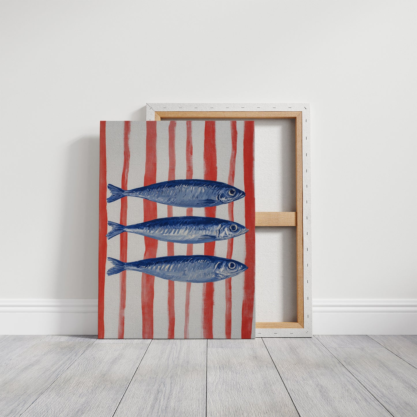 Coastal Blues Meet Striped Shores