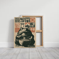 Ramen Toad in the Koi Bowl: Woodblock Feast