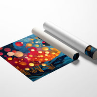 Fireflies Dance Above Midnight Waves