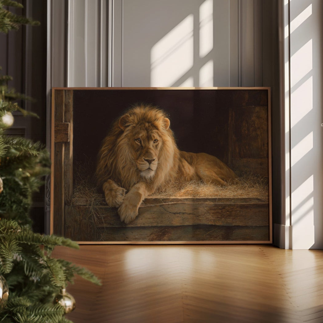 Noble Beast Rests In Golden Light