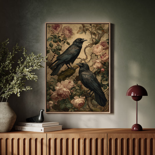 In Bloom With Midnight Feathers