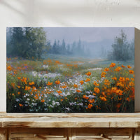 Poppies Dance In Mountain Mist