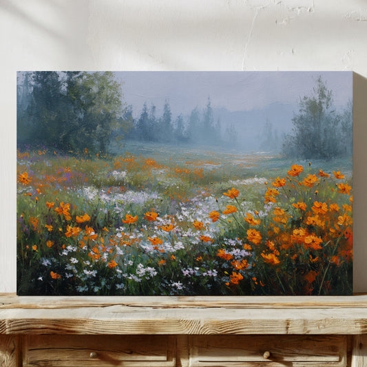 Poppies Dance In Mountain Mist