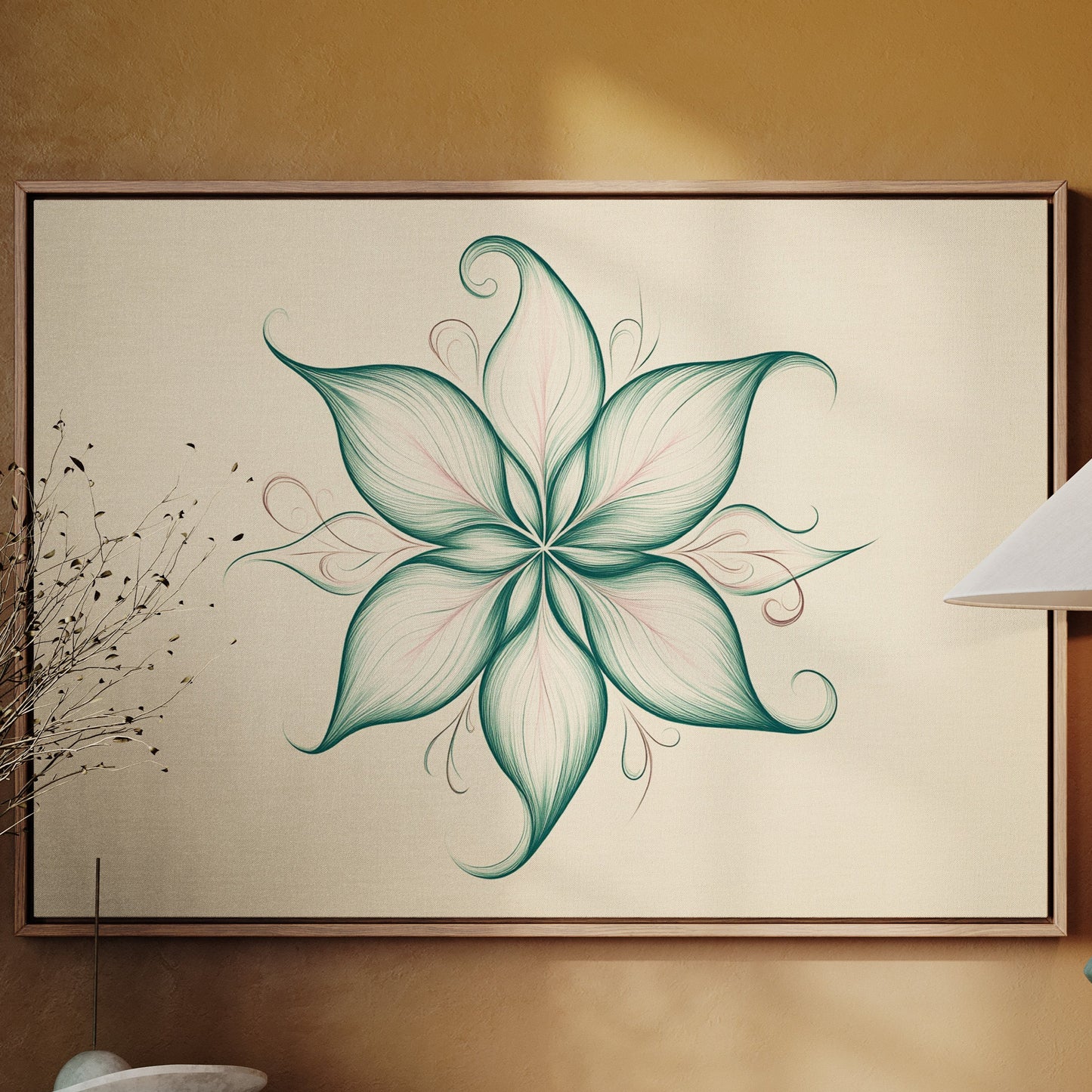 Lotus Lines Draw Morning Light