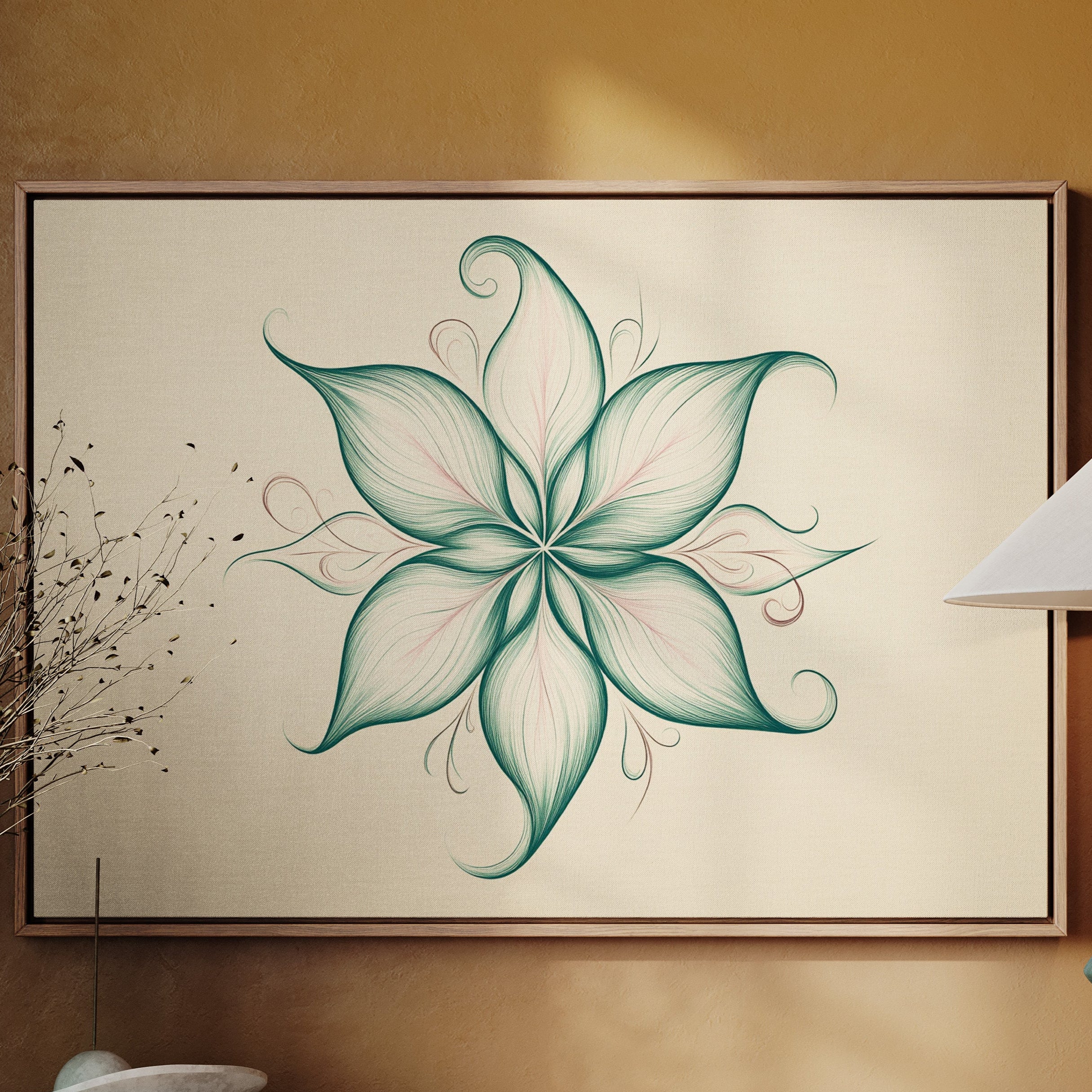 Lotus Lines Draw Morning Light