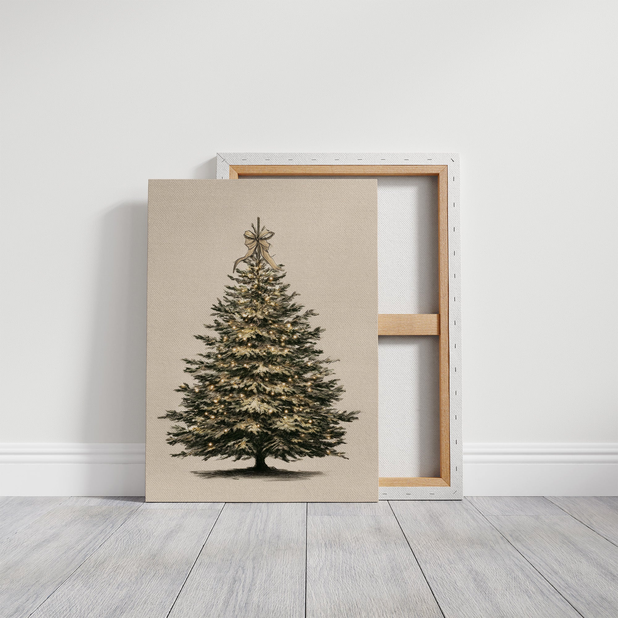 Luminous Evergreen: A Winter's Portrait