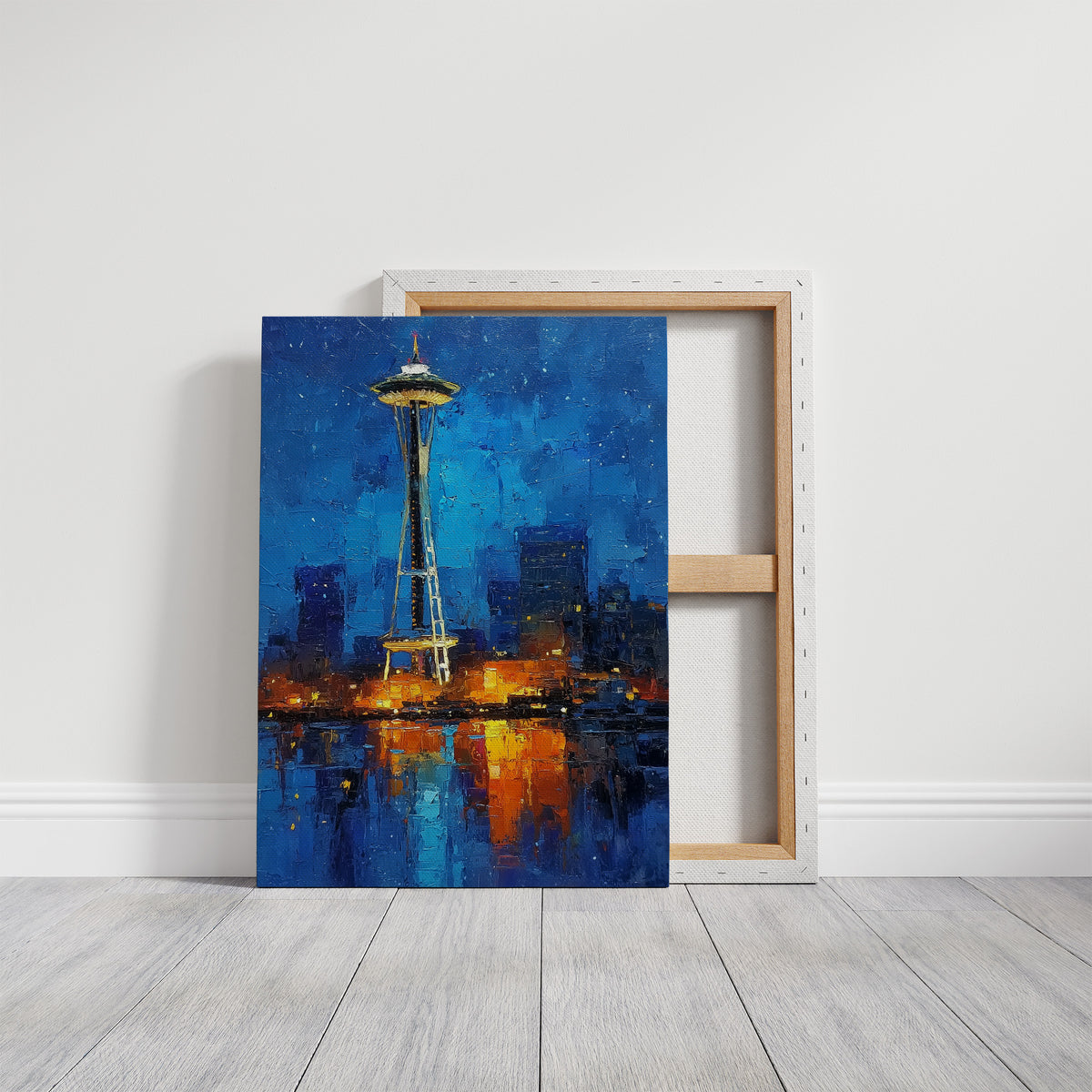 Seattle Burning Blue at Midnight