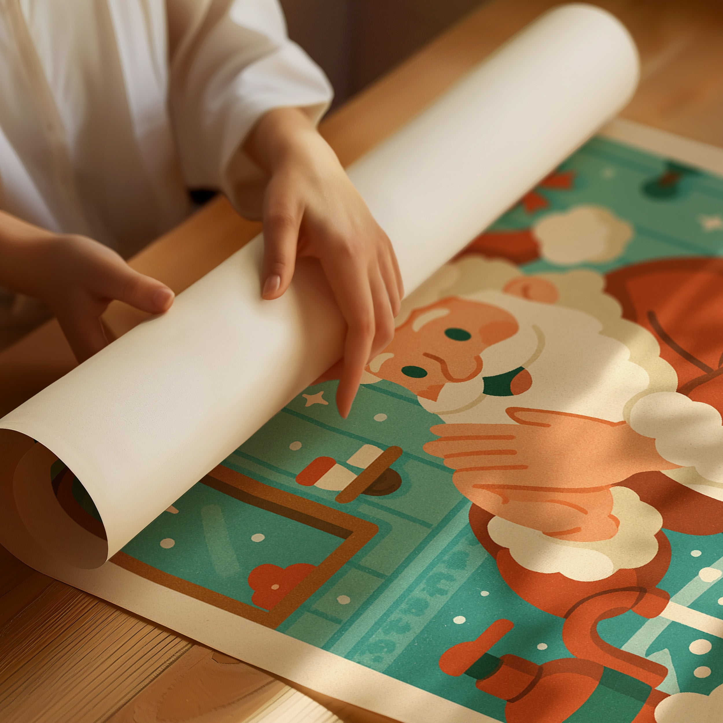 Retro Santa's Hygiene Reminder