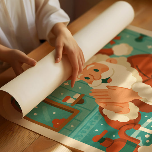 Retro Santa's Hygiene Reminder