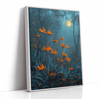 Copper Blooms Under Midnight Sky