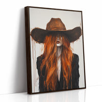 The Firebrand – Western Cowgirl Canvas Art