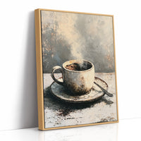 Weathered Brew: A Rustic Coffee Still Life