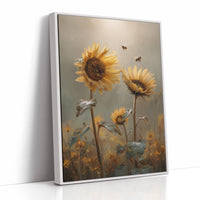 Honey Seekers Among Golden Blooms