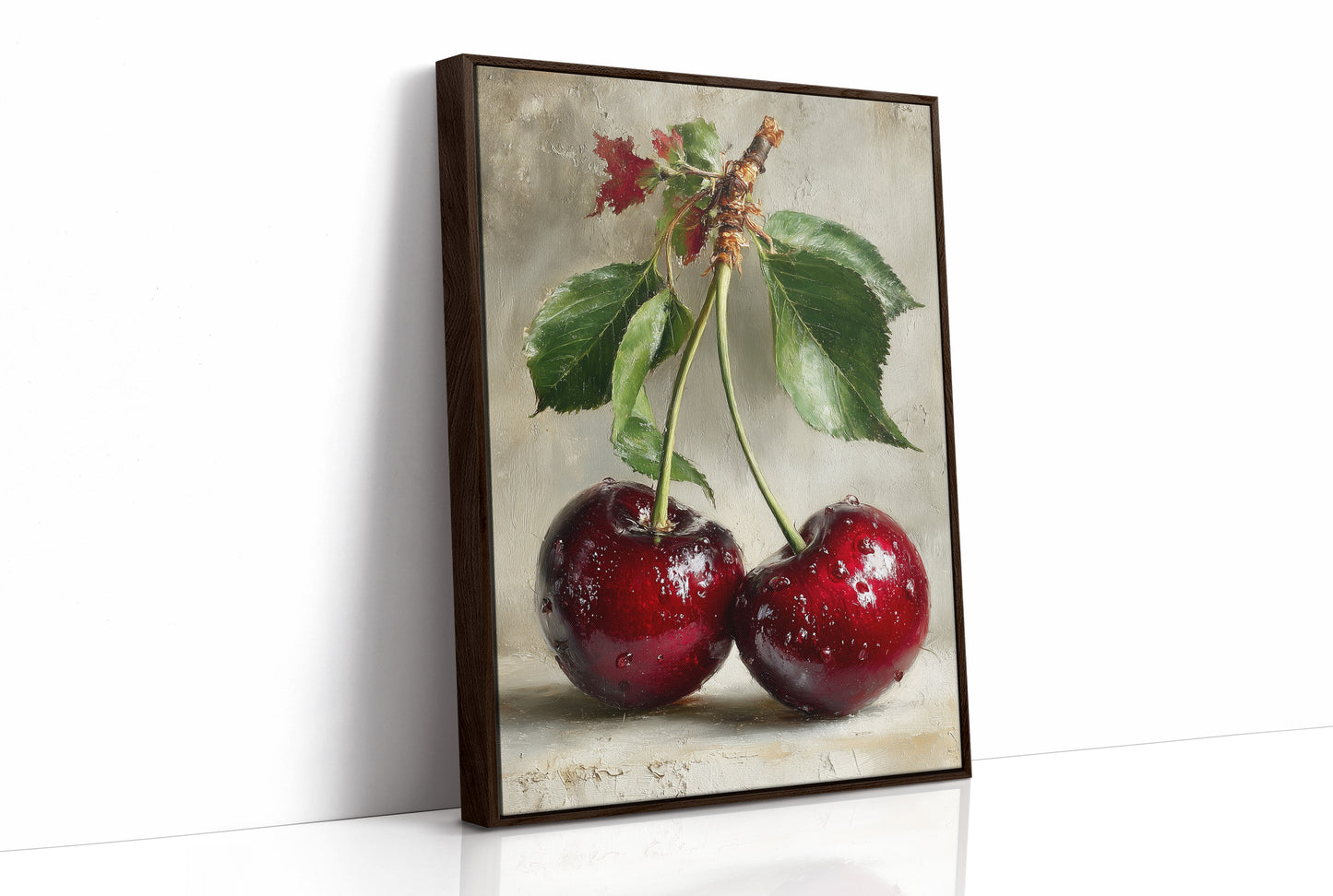 Two Cherries, Still on the Stem