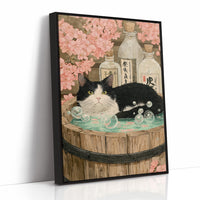 Sake Bath Under Cherry Blossoms