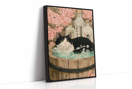 Sake Bath Under Cherry Blossoms
