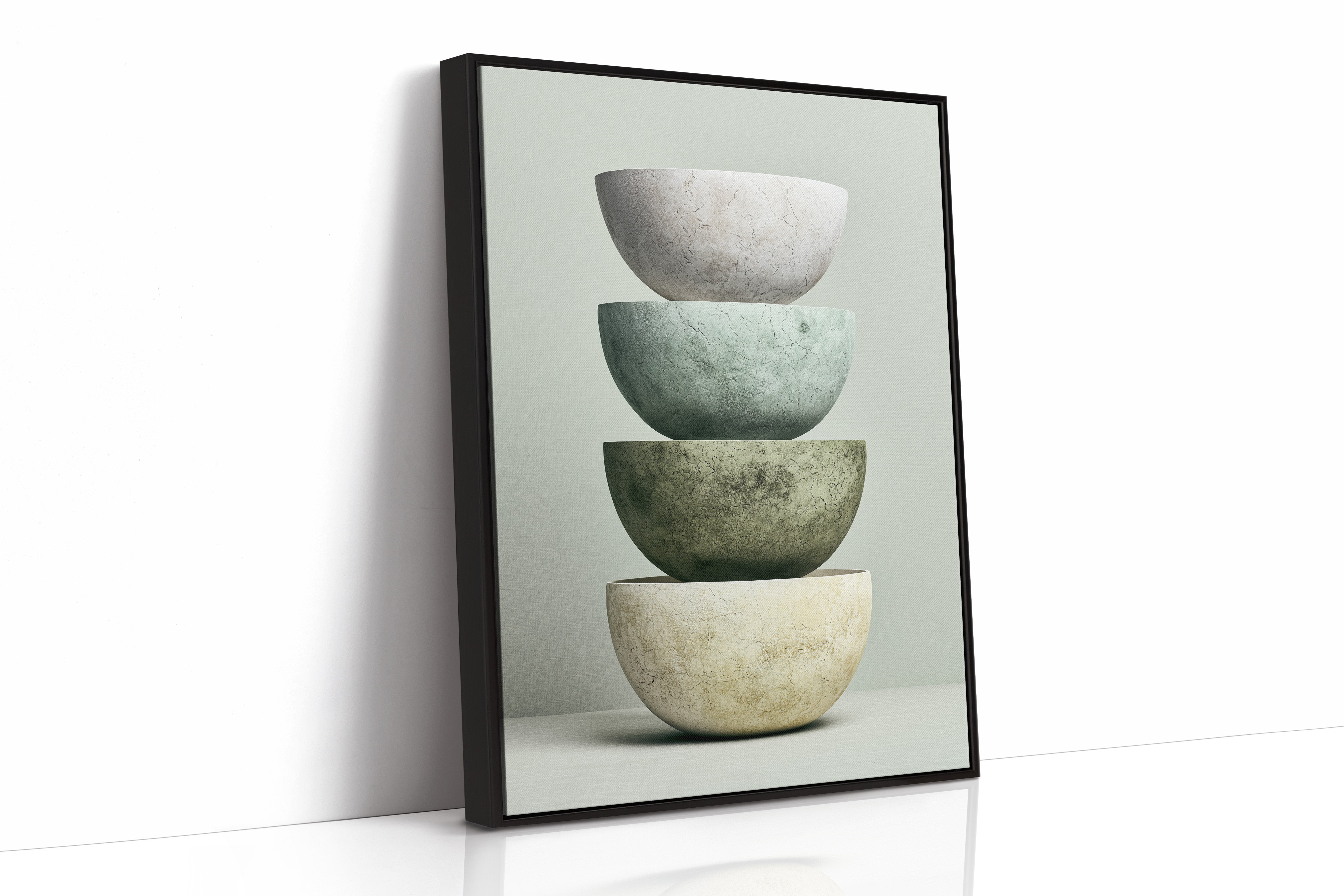Stacked Stoneware: Sage to Cream