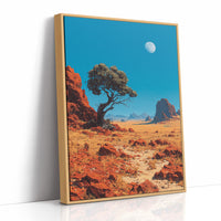 Noon Moon Over Red Country