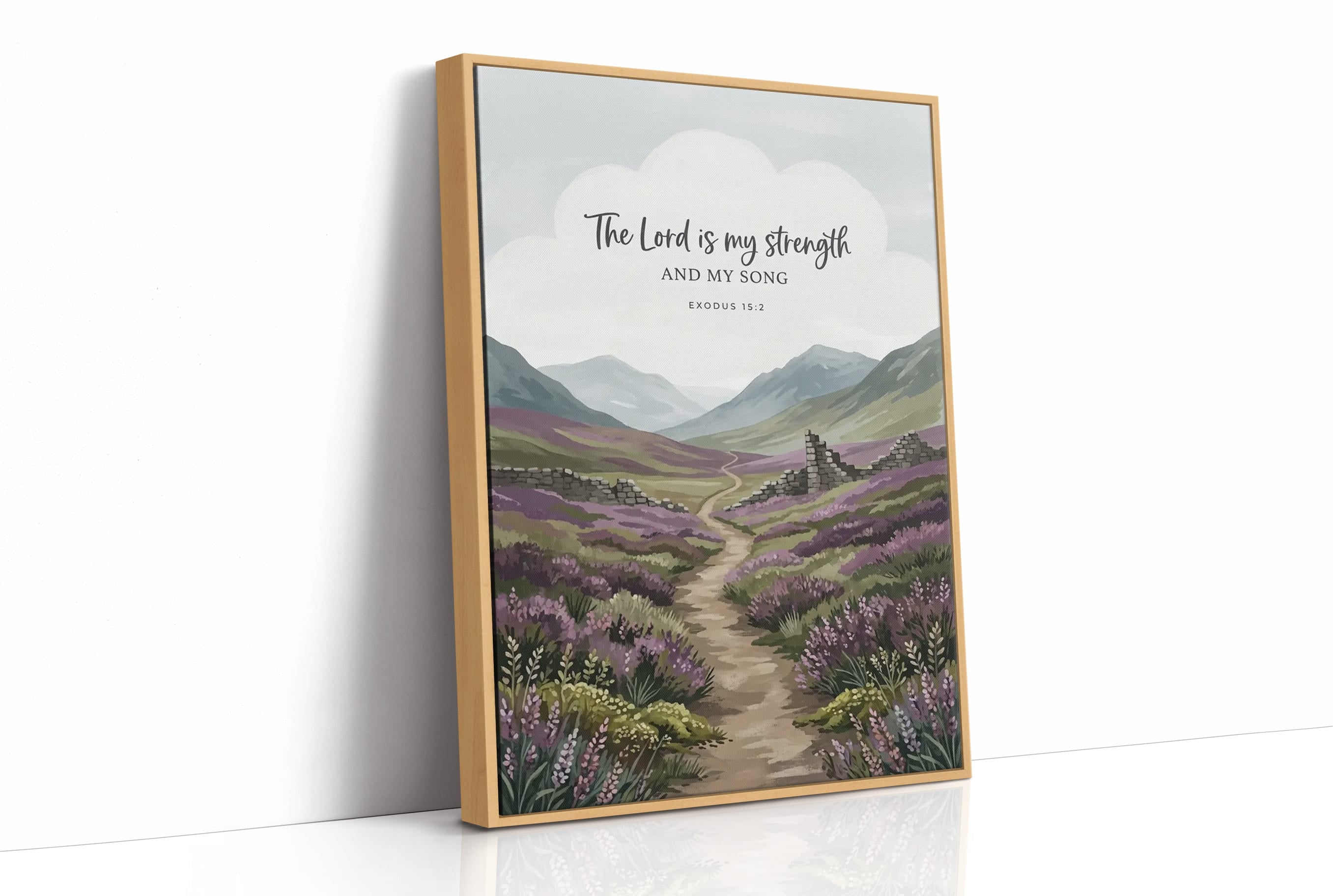The Lord Is My Strength: Highland Heather Path
