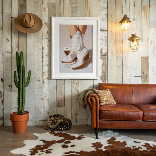 White Boots Meet Martini Moment