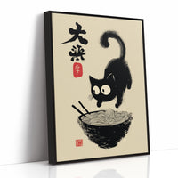 Curious Kitten Discovers Noodle Magic