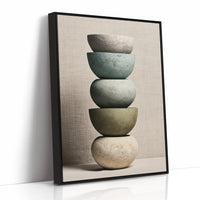 Stacked Stoneware: Linen and Sage