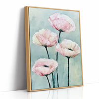 Poppies on a Pale Sage Sky