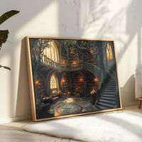 Ancient Books Dance With Sunlit Vines