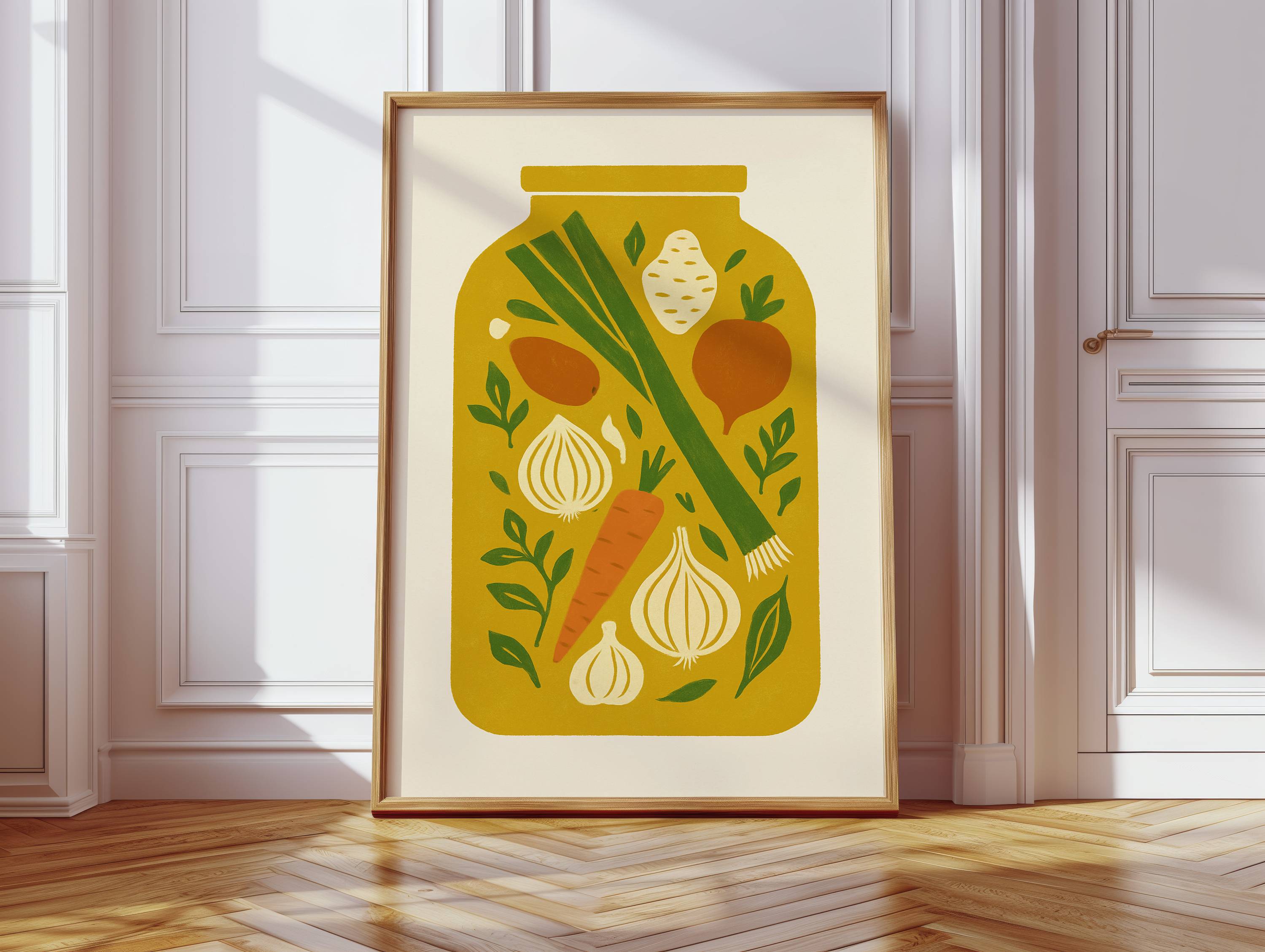 Autumn's Harvest In Mason Glass