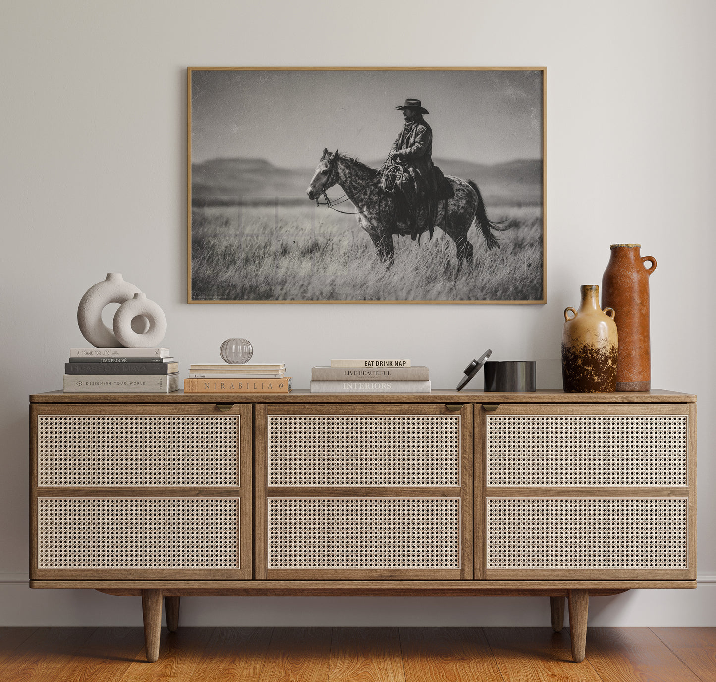 Prairie Dawn Rides Speckled Grace