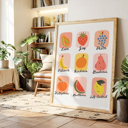 Fruits of the Spirit Illustrated Print