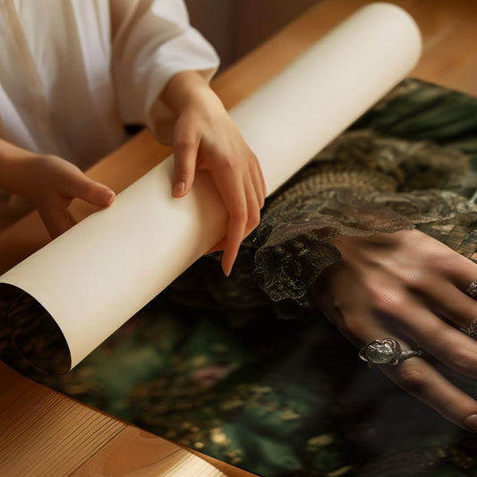 Pearls Dance Under Vintage Light