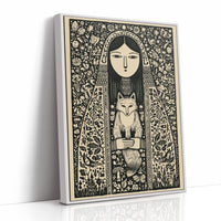 Keeper of the Fox: A Folklore Woodcut