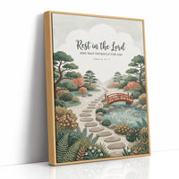 Rest in the Lord: Japanese Zen Garden Bridge