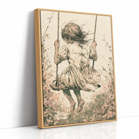 Blush Blossoms and the Swinging Girl