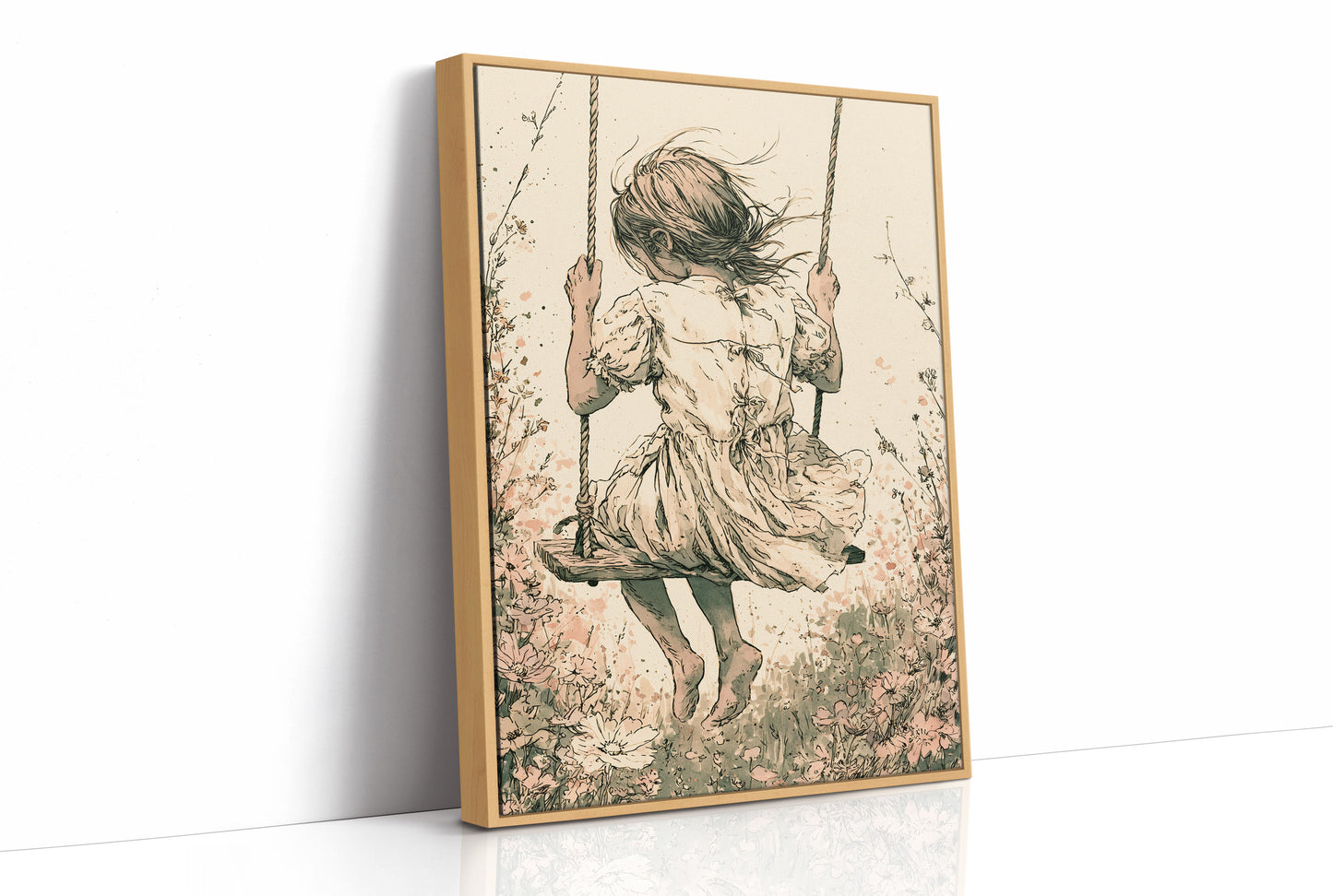 Blush Blossoms and the Swinging Girl