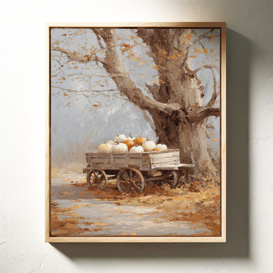 Harvest Bounty Beneath Golden Leaves