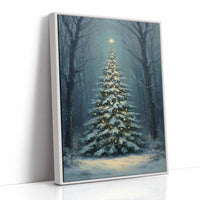 Silent Night Between Winter Trees