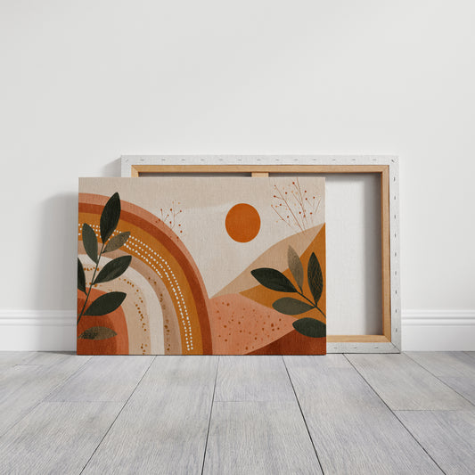 Sunset Over Earthly Tones
