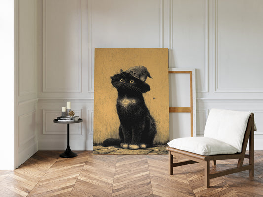 The Enchanted Feline Stares Back