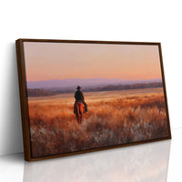 Lone Rider Meets Copper Prairie
