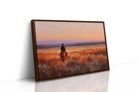 Lone Rider Meets Copper Prairie
