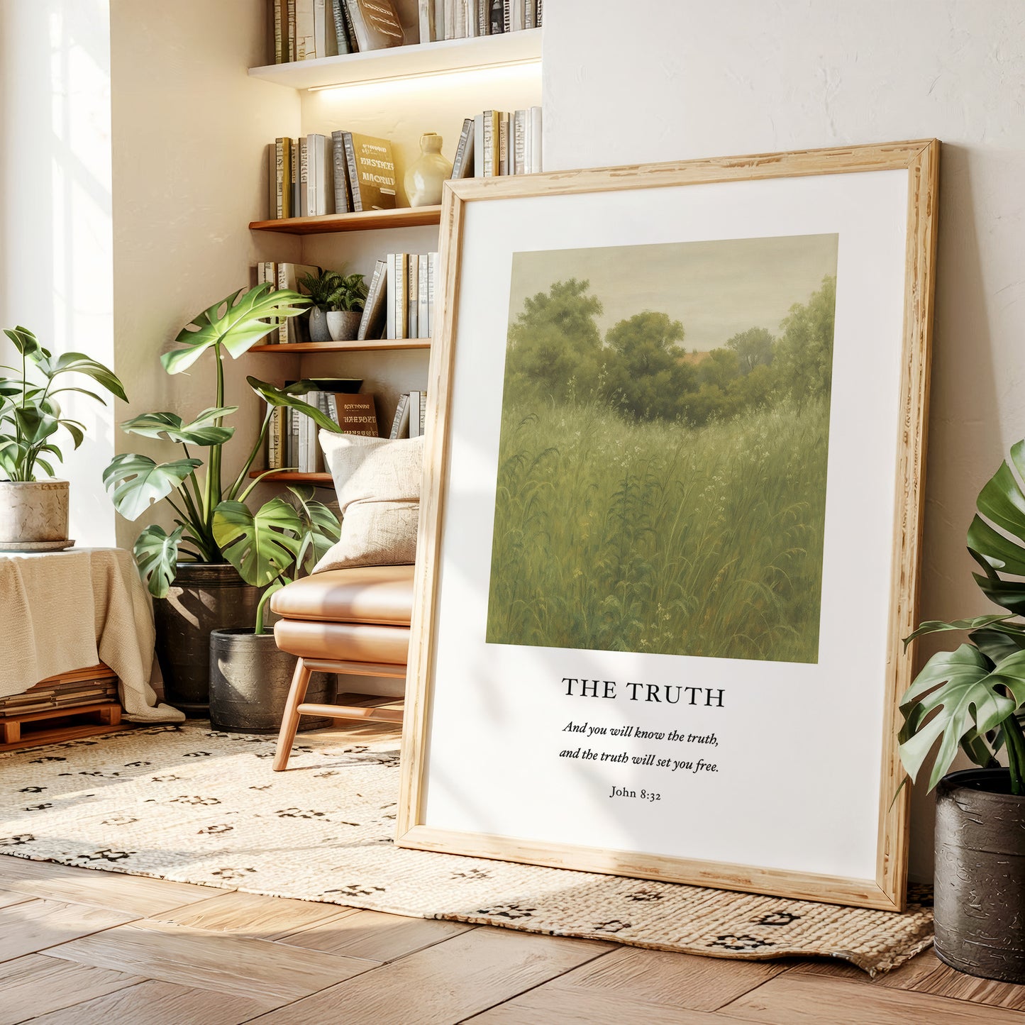 The Truth John 8 Field Scripture Art