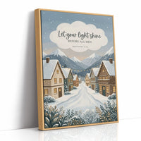Let Your Light Shine: Snowy Alpine Village