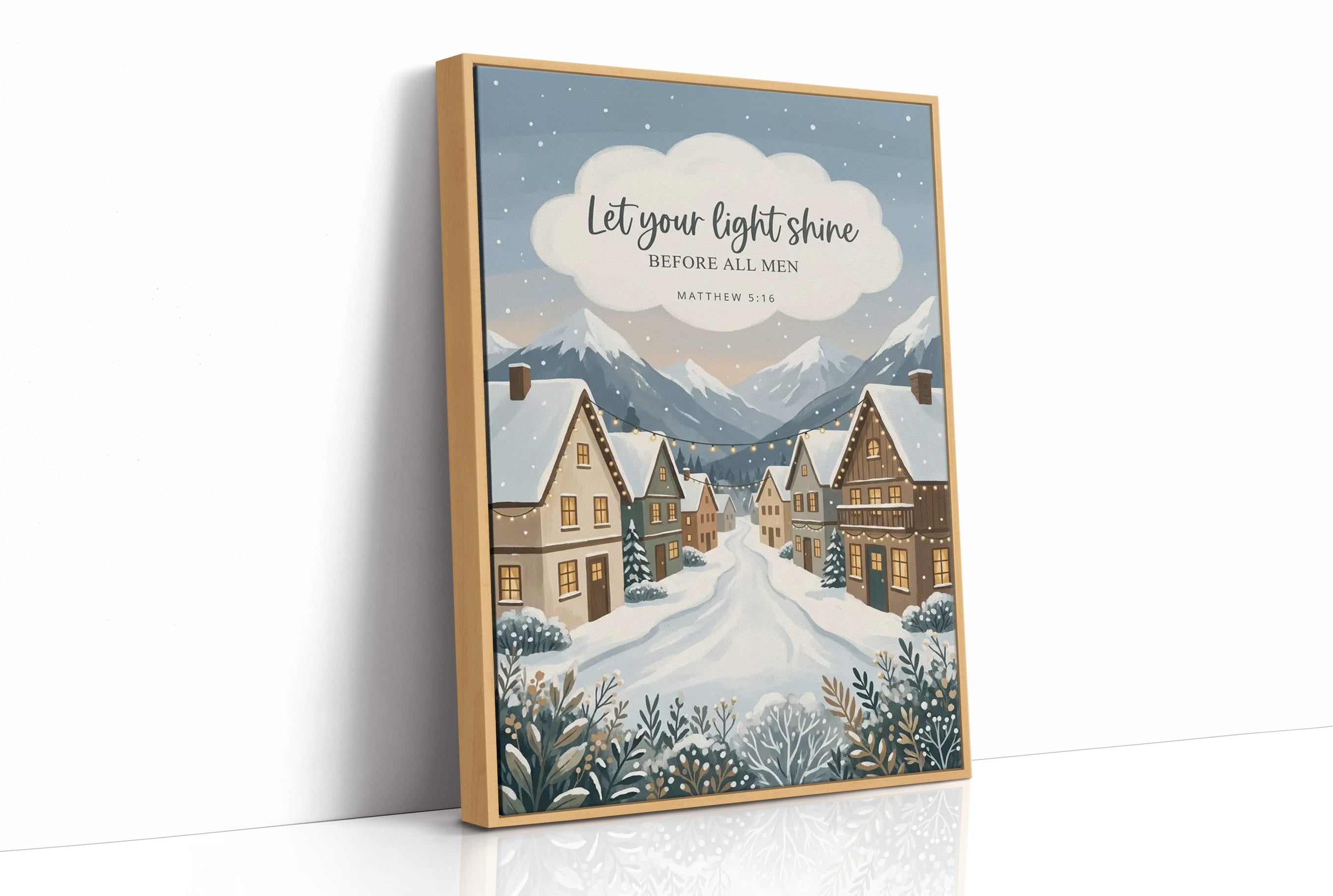 Let Your Light Shine: Snowy Alpine Village