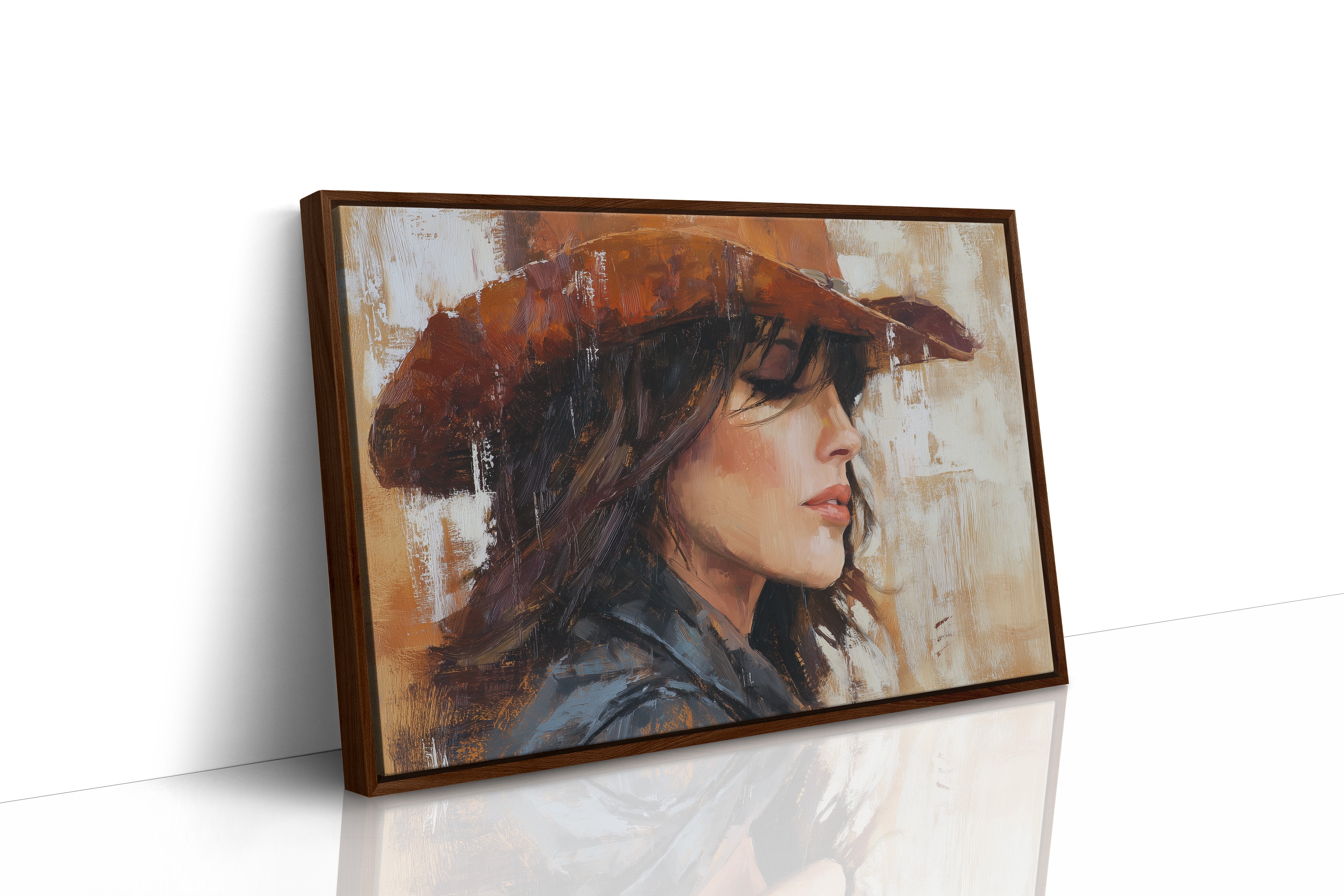 Rust Hat Against Faded Memory
