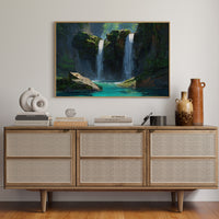 Sacred Waters Dance Between Cliffs