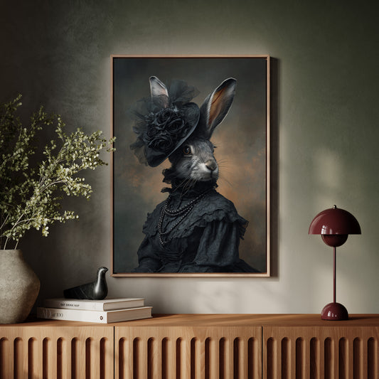 A Rabbit's Midnight Elegance