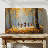 Autumn Light Catches Their Dance