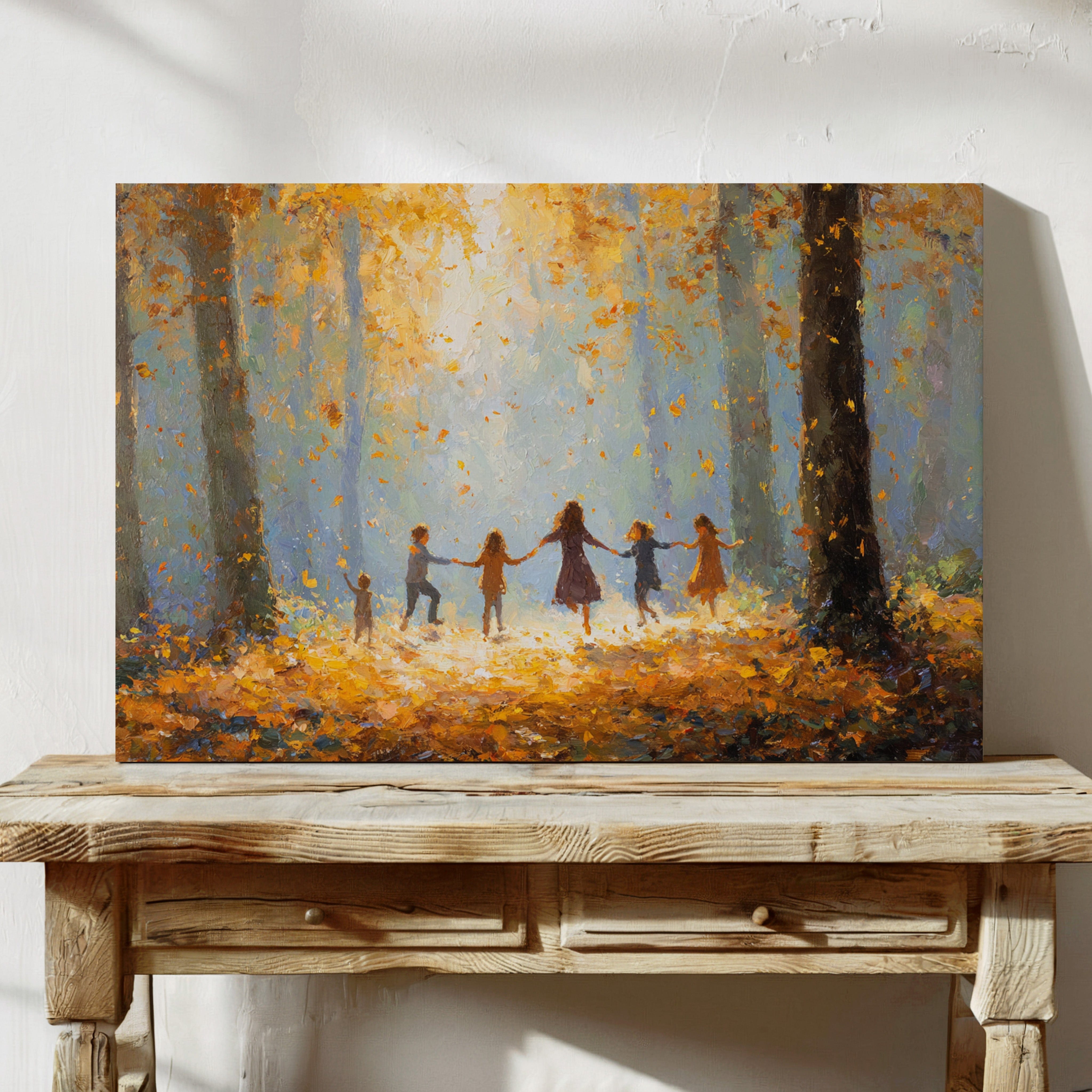 Autumn Light Catches Their Dance